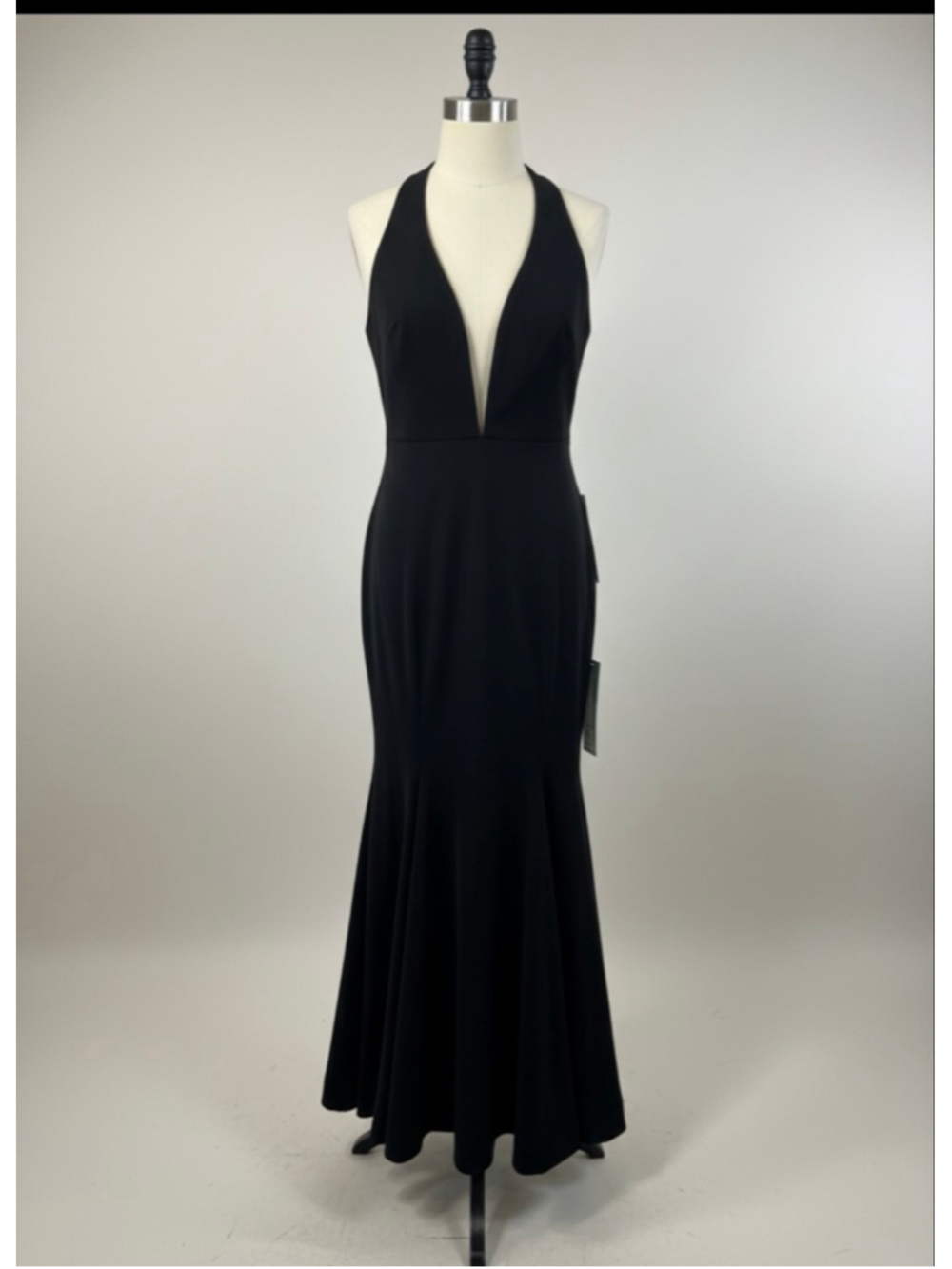 Women's Jump Apparel Black Halter Prom Dress Juniors 7/8 - Picture 5 of 13